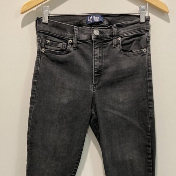 GAP Black High Rise Stretch Leggings Jeans 25 - Picture 2 of 13